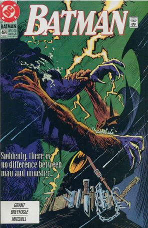 Batman 464 published by DC with cover art by Norm Breyfogle