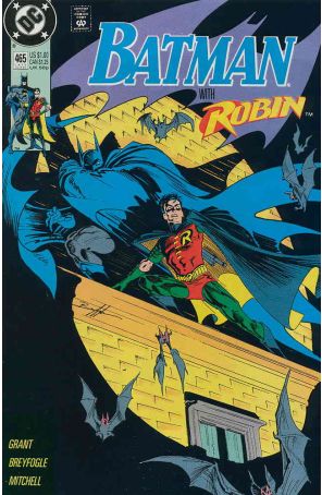 Batman 465 published by DC with cover art by Norm Breyfogle