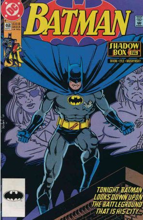 Batman 468 published by DC with cover art by Tom Lyle