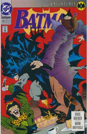 Batman 492 published by DC with cover art by Kelley Jones
