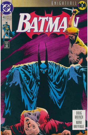 Batman 493 published by DC with cover art by Kelley Jones