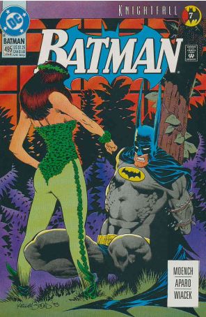 Batman 495 published by DC with cover art by Kelley Jones