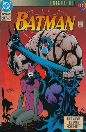 Batman 498 published by DC with cover art by Kelley Jones