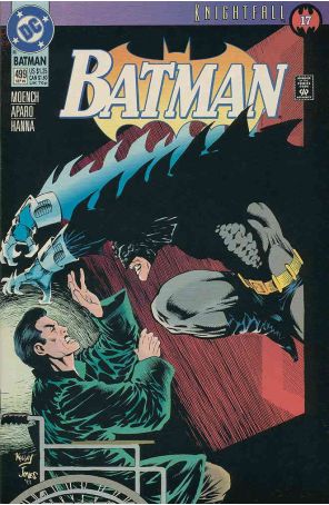 Batman 499 published by DC with cover art by Kelley Jones