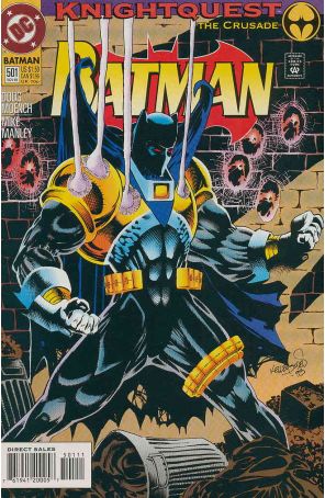 Batman 501 published by DC with cover art by Kelley Jones