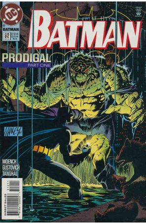 Batman 512 published by DC with cover art by Mike Manley
