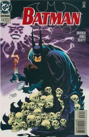Batman 516 published by DC with cover art by Kelley Jones