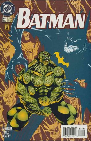 Batman 521 published by DC with cover art by Kelley Jones