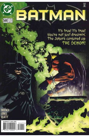 Batman 544 published by DC with cover art by Kelley Jones