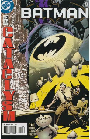 Batman 553 published by DC with cover art by Mark Buckingham