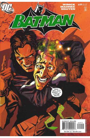 Batman 649 published by DC with cover art by Jock