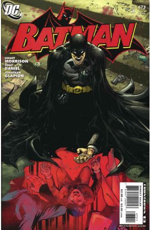 Batman 673 published by DC with cover art by Tony Daniel