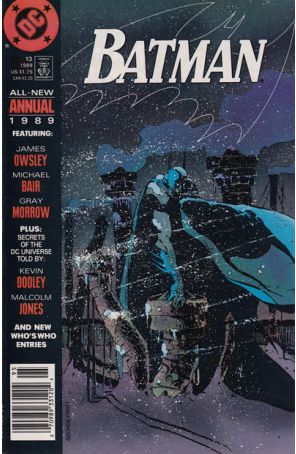 Batman Annual 13 (Newsstand) published by DC with cover art by George Pratt