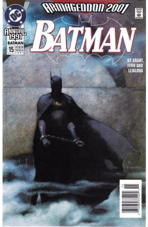 Batman Annual 15 (Newsstand) published by DC with cover art by Scott Hampton