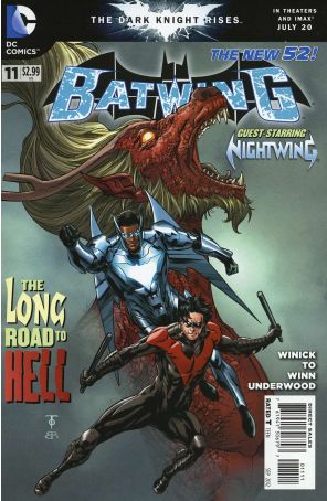 Batwing 11 published by DC with cover art by Marcus To