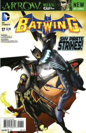 Batwing 17 published by DC with cover art by Fabrizio Fiorentino