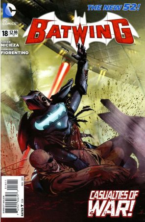 Batwing 18 published by DC with cover art by Fabrizio Fiorentino