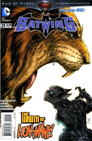 Batwing 21 published by DC with cover art by Ken Lashley
