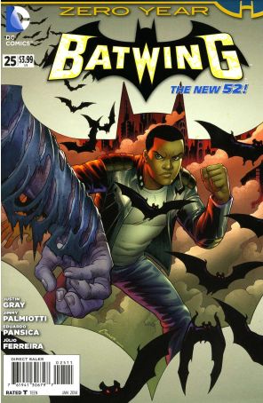 Batwing 25 published by DC with cover art by Amanda Conner