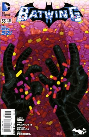 Batwing 33 published by DC with cover art by Dan Panosian