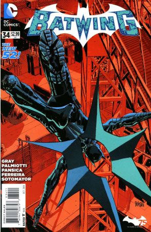 Batwing 34 published by DC with cover art by Dan Panosian