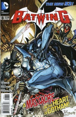 Batwing 8 published by DC with cover art by Ken Lashley