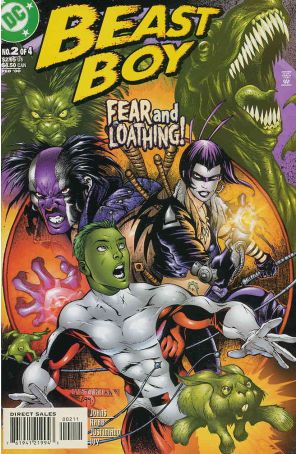 Beast Boy 2 published by DC with cover art by Justiniano