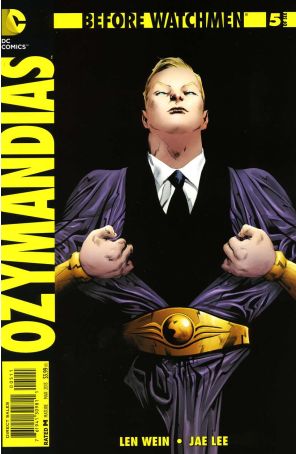 Before Watchmen: Ozymandias 5 published by DC with cover art by Jae Lee