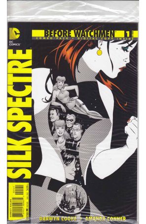 Before Watchmen: Silk Spectre 1 (in bag) published by DC with cover art by Amanda Conner