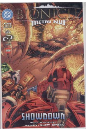 Bionicle 18 published by DC with cover art by Randy Elliott