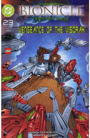Bionicle 23 published by DC with cover art by Randy Elliott
