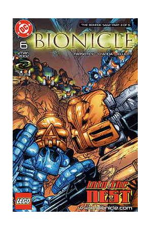 Bionicle 6 published by DC with cover art by Stuart Sayger