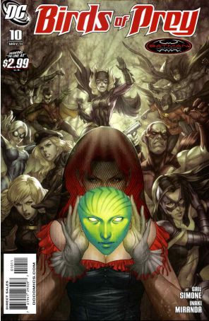 Birds Of Prey (2nd Series) 10 published by DC with cover art by Stanley Lau
