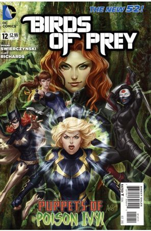Birds of Prey (3rd Series) 12 published by DC with cover art by Stanley Lau