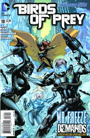 Birds of Prey (3rd Series) 18 published by DC with cover art by Emanuela Lupacchino