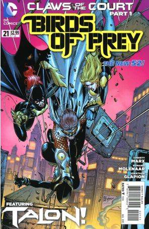 Birds of Prey (3rd Series) 21 published by DC with cover art by Vicente Cifuentes