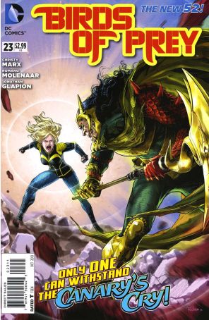 Birds of Prey (3rd Series) 23 published by DC with cover art by Ricken