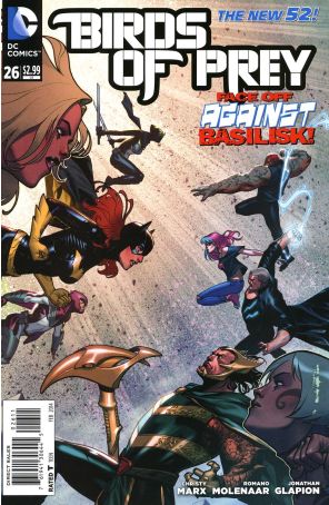 Birds of Prey (3rd Series) 26 published by DC with cover art by Jorge Molina