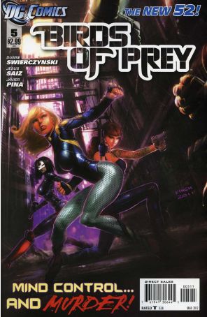 Birds of Prey (3rd Series) 5 published by DC with cover art by David Finch