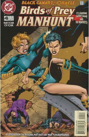 Birds of Prey: Manhunt 4 published by DC with cover art by Gary Frank