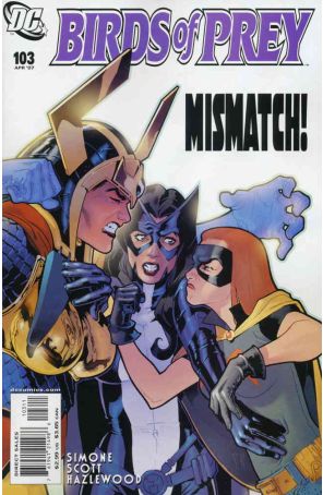 Birds of Prey 103 published by DC with cover art by Stéphane Roux