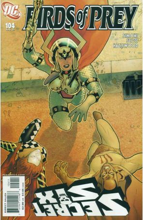 Birds of Prey 104 published by DC with cover art by Stéphane Roux