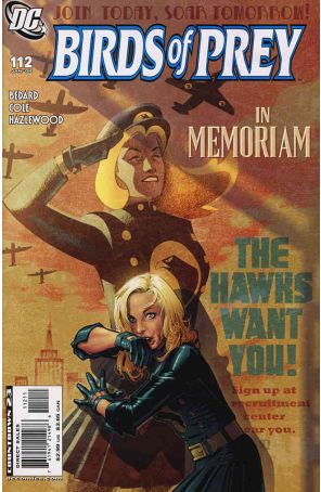 Birds of Prey 112 published by DC with cover art by Stéphane Roux