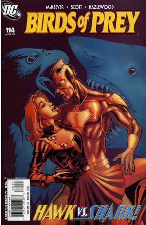 Birds of Prey 114 published by DC with cover art by Stéphane Roux