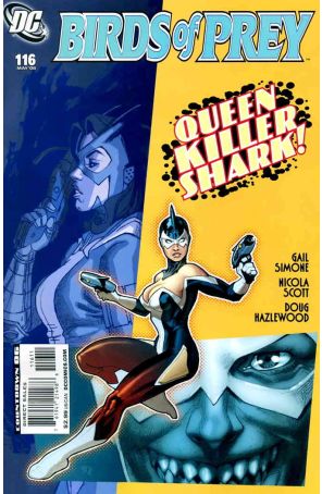 Birds of Prey 116 published by DC with cover art by Stéphane Roux