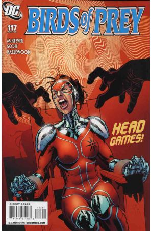 Birds of Prey 117 published by DC with cover art by Stéphane Roux