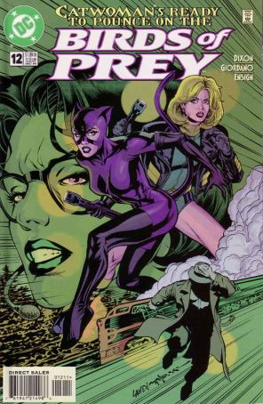 Birds of Prey 12 published by DC with cover art by Greg Land and Brian Stelfreeze