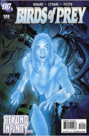 Birds of Prey 120 published by DC with cover art by Stéphane Roux