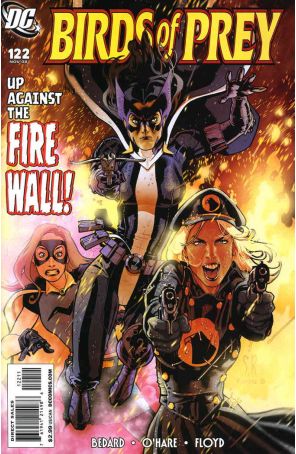 Birds of Prey 122 published by DC with cover art by Stéphane Roux
