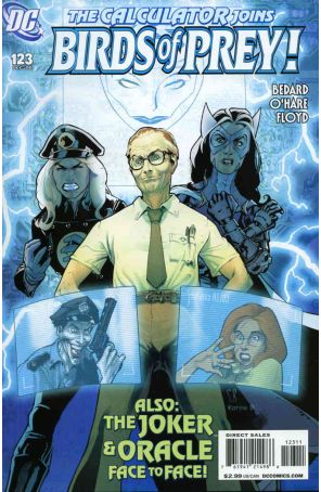 Birds of Prey 123 published by DC with cover art by Stéphane Roux
